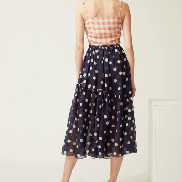 Mirae Alma Polk Dot Skirt Size 34 - Picture 3 of 4